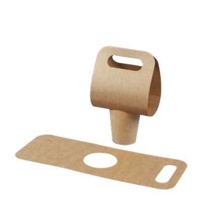 Kraft Paper Cup Carrier Holder
